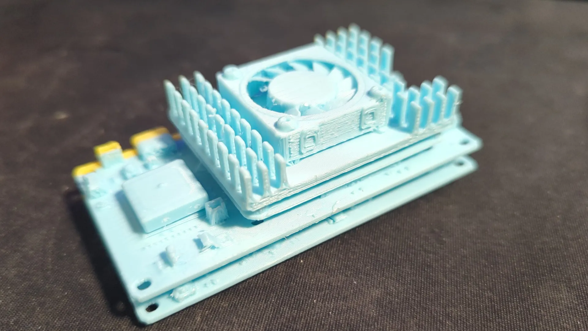 3D-printed board prototype