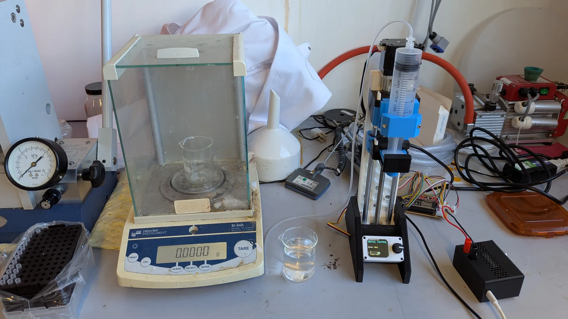 Testing using analytical balance